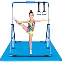 Tepemccu Gymnastics Bars, Adjustable Gymnastic Horizontal Bars for Kids