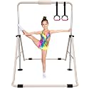 Tepemccu Gymnastics Bars, Adjustable Gymnastic Horizontal Bars for Kids