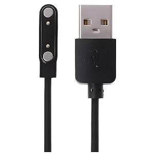 2 pin magnetic charging cable for fireboltt 360 profireboltt talk pro bsw038noiisefit force smart watch black