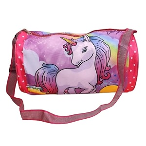 tera 13 duffle bag for girls 1 pcs unicorn duffle bag for kids  whimsical and sturdy bag  best for travel and play  return gifts birthday party for kids multicolor