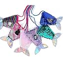 Tera13 mermaid small sling bags stylish bags cute mini bags for kids birthday gifts return gifts sequence bag side bags (3 piece)