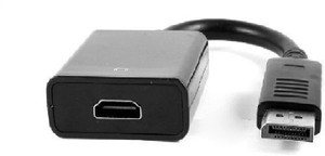 terabyte  tv-out cable display port not usb to hdmi adapter dp to hdmi converter male to female black for tv 02 m