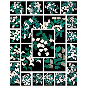 teraiya39s 21 new shape mirror kit forjeweller making other craft work lippan artwork mud work  mandala art workembroidery work 2100 pcs premium cutting mirrorwhite