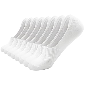 no show socks for men low cut cotton anti-slid athletic socks with non slip grip