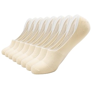 no show socks for men low cut cotton anti-slid athletic socks with non slip grip
