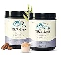 Terra Origin Grass-Fed Chocolate Whey Protein, 25 gm Protein, 15 Serving Scoops, High in BCAA‘s and Gluten Free to Helps build your muscle size (Pack of 2 x 560gm)