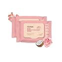 Terra Rose Makeup Remover Wipes - Gentle Skin Cleansing &amp; Moisturizing Facial Wipes for All Skin Types, Rose-Infused Makeup Remover Wet Wipes, Alcohol-Free &amp; No Harsh Chemicals - 48 Count (Pack of 2)