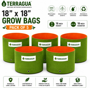 TERRAGUA 18x18 Large Capacity Planting Containers for