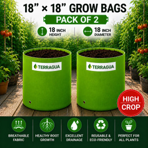 TERRAGUA 18x18 Large Capacity Planting Containers for