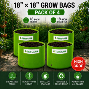 TERRAGUA 18x18 Large Capacity Planting Containers for