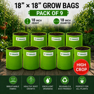 TERRAGUA 18x18 Large Capacity Planting Containers for