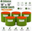 TERRAGUA 18x18 Large Capacity Planting Containers for