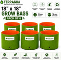 TERRAGUA 18x18 Large Capacity Planting Containers for