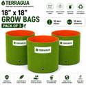 TERRAGUA 18x18 Large Capacity Planting Containers for