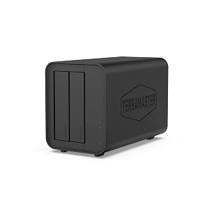terramaster f2-212 2bay nas - quad core cpu ddr4 ram personal private cloud home network attached storage with rich backup solutions diskless