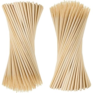 bamboo skewers sticks 12 inches 5mm 50 sticks  barbeque stick for microwave oven and pan  wooden skewers for grilling kabab stick  barbeque grill stick 50 12 inch 5mm thick