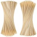 [Pack of 120 Sticks, 12 inch, 3mm] Barbeque Skewers Sticks | Bamboo BBQ Skewer Sticks | Perfect for Grilling, Roasting &amp; Party Treats | Ideal for Parties &amp; Camping (120, 12 Inch)