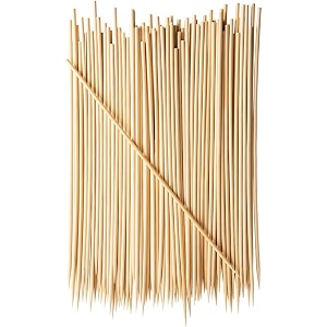 pack of 120 sticks 6 inch 3mm barbeque skewers sticks  bamboo bbq skewer sticks  perfect for grilling roasting amp party treats  ideal for parties amp camping 120 6 inch