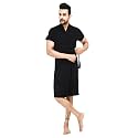 Terry Bath robe For Men Fit Upto 42 inches Black