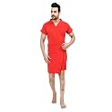 Terry Bath robe For Men Fit Upto 42 inches Red