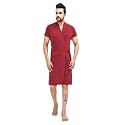 Terry Bathrobe For Men Fit Upto 42 inches Maroon