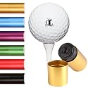 Terwex Custom Golf Ball Stamp - Personalized Golf Ball Marker Stamp, Waterproof Ink Customized Golf Balls Stamps with Your Logo, Golf Ball Stamper, Golf Accessories Golfer Dad Father Golf Gifts(Gold)
