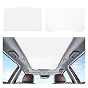 Tesla Model Y Juniper Sunshade 2025-2026 Magnetic No Sag Sunroof Cover with Ice-Crystal Cooling Coatings &amp; UPF200 Heat Rejection, Foldable Roof Shade Accessories for Glass Roof