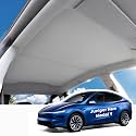 for Tesla Model Y Roof Sunshade – Custom Glass Roof Heat & UV Protection Sun Shade for Model Y Juniper 2025-2026, Reflective Nano Insulation Cover, Easy Install & Foldable