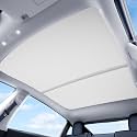 Tesla Model Y Sunshade for 2020-2025 OEM Fit (Excludes Juniper) Magnetic No-Sag with Nano Ice-Crystal Coating Blocks 95% UV & Heat, Quick Foldable Install Grey Sunshade Accessories