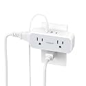TESSAN Wall Outlet Extender, Multi Plug Mini Wall Expander, Grey