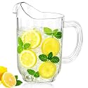 Tessco 1 Pcs Plastic Pitchers 60 Oz Clear Water Beer Jug Large,Classic
