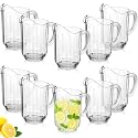 Tessco 10 Pcs Plastic Pitchers 60 Oz Clear Water Beer Jug Large,Classic
