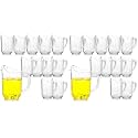 Tessco 12 Pcs Plastic Pitchers 60 Oz Clear Water Beer Jug Large,Classic (Pack of 2)