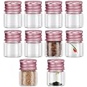 Tessco for you 10 Pcs 5 ml Mini Glass Bottles with Aluminum Cap, Rose Gold