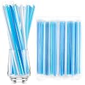Tessco for You 100 Pcs 9.84 Inch Boba Straws 10mm Wide Blue