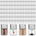 Tessco for you 400 Pcs 5 ml Mini Glass Bottles with Aluminum Cap Tiny Jars Mini Glass Jars Small Clear Vials with Screw Caps Tiny Containers for DIY Craft Storage (Silver)