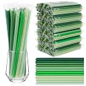 Tessco for You 600 Pcs 9.84 Inch Boba Straws 10mm Wide Green