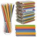 Tessco for You 600 Pcs 9.84 Inch Boba Straws 10mm Wide Colorful