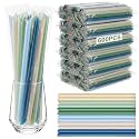Tessco for You 600 Pcs 9.84 Inch Boba Straws 10mm Wide Sage Color