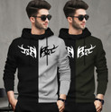 TESSERACT Printed Men Hooded Neck Multicolor T-Shirt