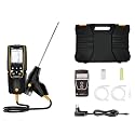 testo 310 II Combustion Analyzer HVAC Set with Printer – Combustion Leak Tester for Temperature, Flue Gas & Pressure – Natural Gas Leak Detector with Smart App and Probe