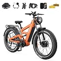 TESWAY X9 Ultra Dual Motor Ebike, 26" Fat Tire Full Suspension AWD Electric Bike for Adults, 4000W 43MPH 240NM, 60V 30Ah/25Ah 120 Miles Long Rang