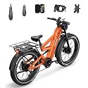 TESWAY X9 Dual Motor Ebike, 26" Fat Tire Full Suspension AWD Electric Bike for Adults, 4000W 40MPH 240NM, 48V 30Ah 120 Miles Long Rang