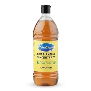 tetraclean concentrate premium bathroom floor cleaner - advanced disinfectant and washroom floor stain remover with air freshening formula  for home amp commercial use lavender phenyl 1-liter