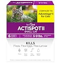 TevraPet Actispot 2 Flea Treatment for Small & Medium Cats 5-9 lbs, 6 Doses