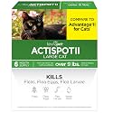 TevraPet Actispot 2 Flea Treatment for Large Cats 9+ lbs, 6 Doses