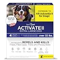 TevraPet Activate II Flea and Tick Prevention for Extra Large Dogs 55+ lbs