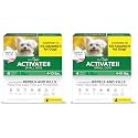 TevraPet Activate II Flea and Tick Prevention for Dogs, Small Dogs 4-10 lbs, Topical Drops, 4 Months Flea and Tick Treatment (Pack of 2)