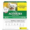TevraPet Activate II Flea and Tick Prevention for Small Dogs, 4-10 lbs