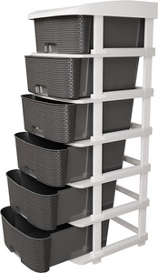 TEX-RO 6 Layer Plastic Modular Drawer Organizer